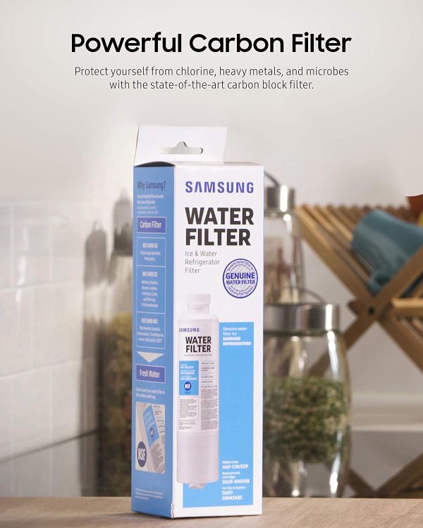 Samsung Refrigerator Water Filter | HAF-CIN | Water and Ice, Carbon Block Filtration - Image 4