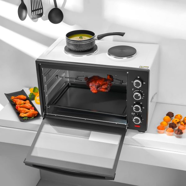 Geepas 60L Electric Oven With Hot Plates, Rotisserie, GO4452 - Image 5