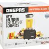 Geepas GSB44078 Professional Blender, 1800W, 2L Unbreakable Plastic Jar, Commercial Powerful Motor - Image 2