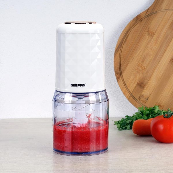 Geepas Food Chopper GMC42012, 500ML, 400W, 4 Bi-Level Stainless Steel Blades - Image 5