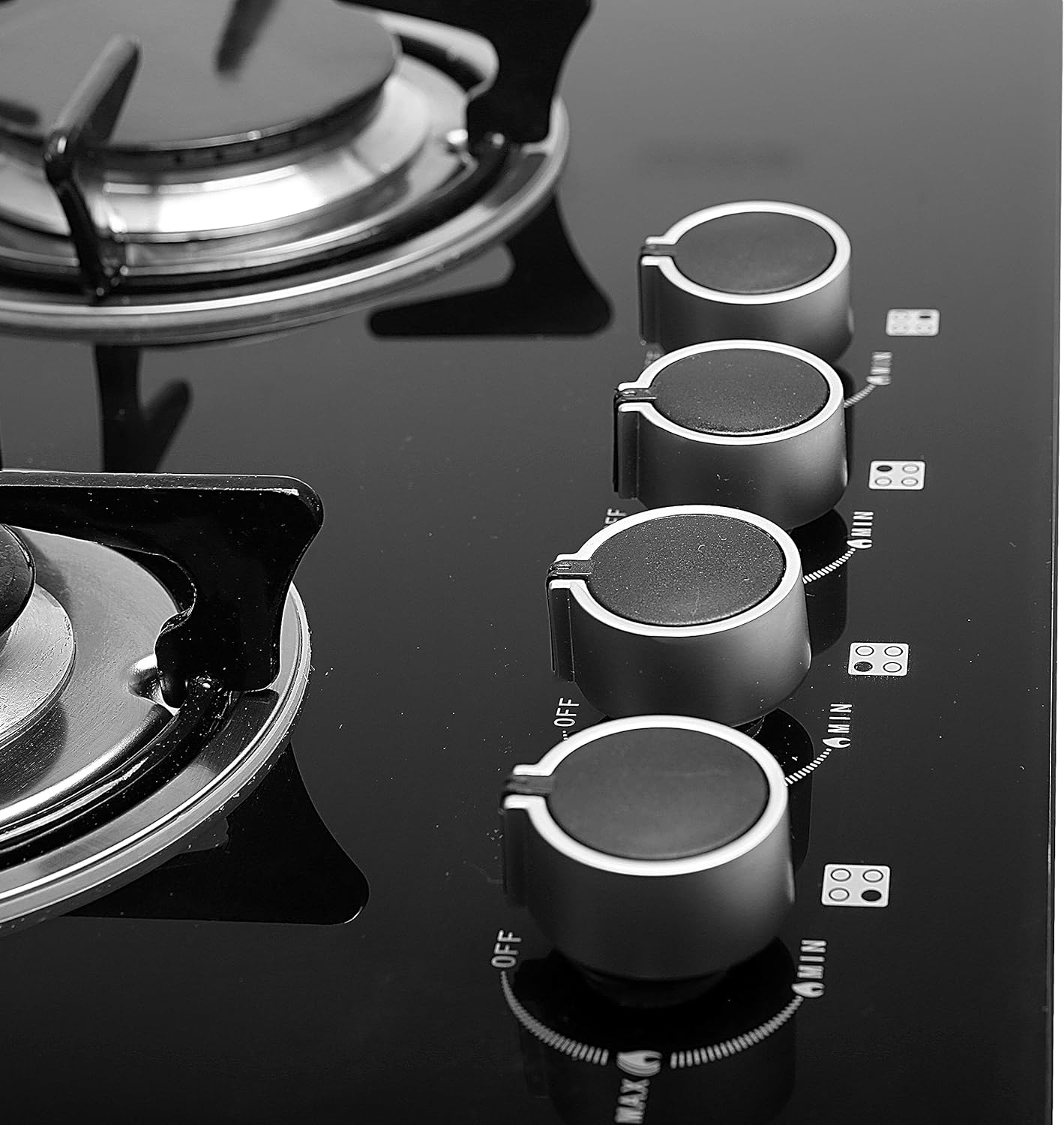 Geepas 2-In-1 Built-in Gas Hob | 4 Gas Burners | GK4410 | Auto Ignition - Image 4