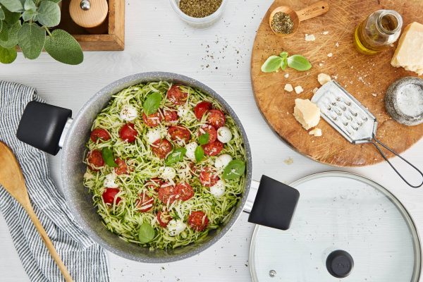 TEFAL Cook Natural 24 cm Non-Stick Aluminium Granite Stew Pot  B5794602 - Grey - Image 4