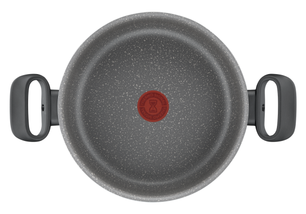 TEFAL Cook Natural 24 cm Non-Stick Aluminium Granite Stew Pot  B5794602 - Grey - Image 5