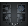 Bosch Series 6 Gas Hob, 60 cm, 4 Gas Zones, Tempered Glass, PPP6A6B20Z - Black