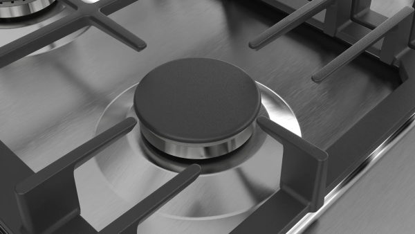 Bosch Series 6 90cm Built-in Gas Hob, 5 Gas Burners, Stainless Steel, PCR9A5B90A - Image 4