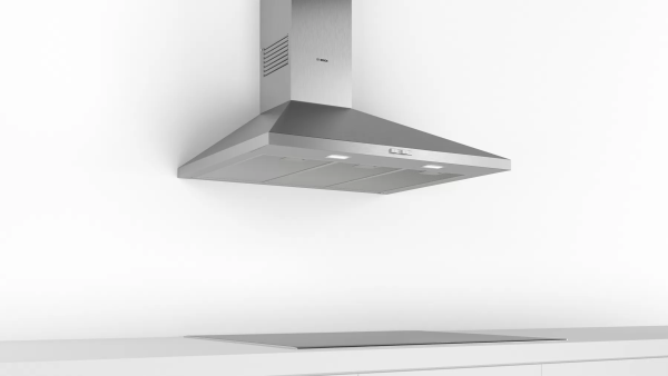 Bosch 90cm Chimney Wall Mounted Built-In Cooker Hood, DWP94BC50B - Stainless Steel - Image 4