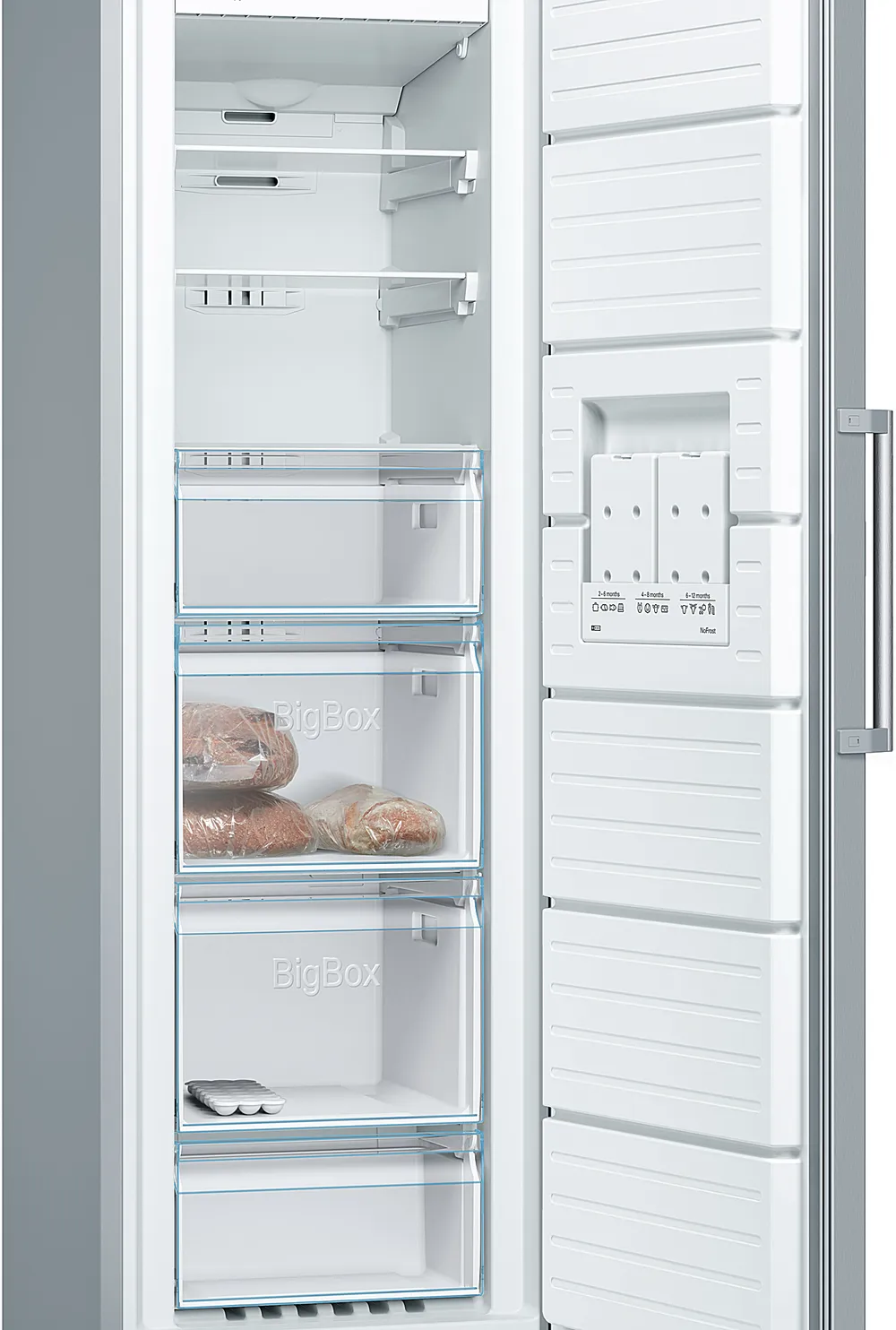 Bosch Series 4 GSN36VL3PG Upright Freezer, 242L, No Frost - Inox look - Image 4