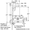 Bosch Series 4 90cm Telescopic Canopy Cooker Hood, DFS097A51B, Stainless Steel - Image 10
