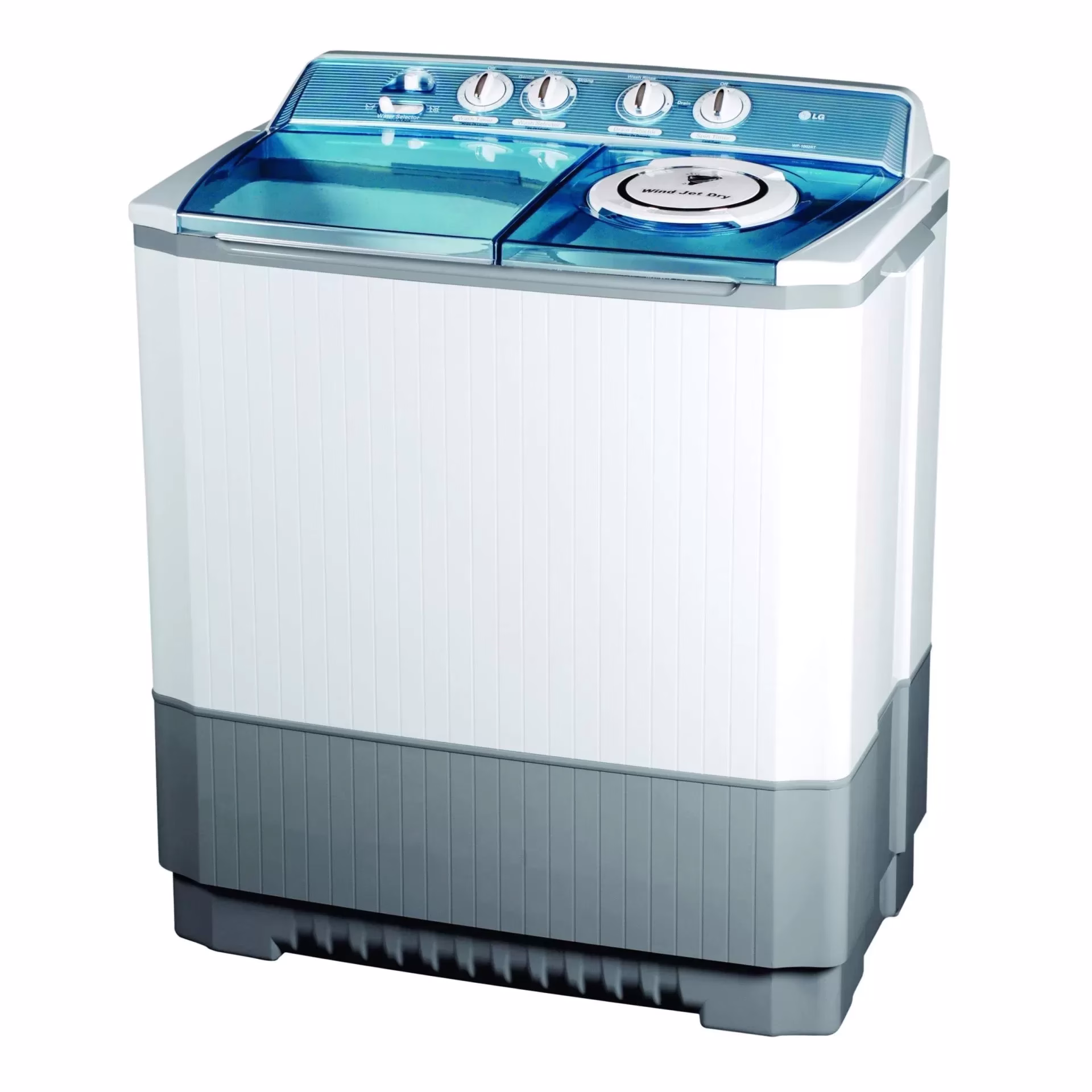 LG P1761RWNBL 13kg | TwinTub Washer | Roller Jet Pulsator | 3 Wash Program | Wind Jet Dry
