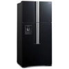 Hitachi 600 L Refrigerator | RW800PUN7GBK | Inverter Compressor | LED Control | Water Dispenser - Glass Black