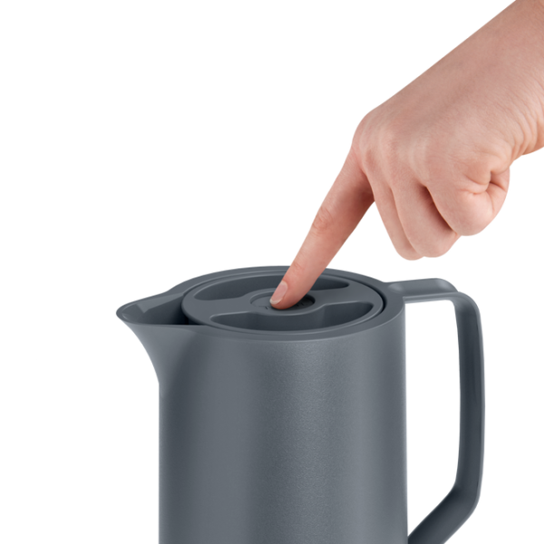 Tefal Motiva Jug, Vacuum Flask, 1- Liter, Glass Liner N4170310 - Nordic Blue - Image 8