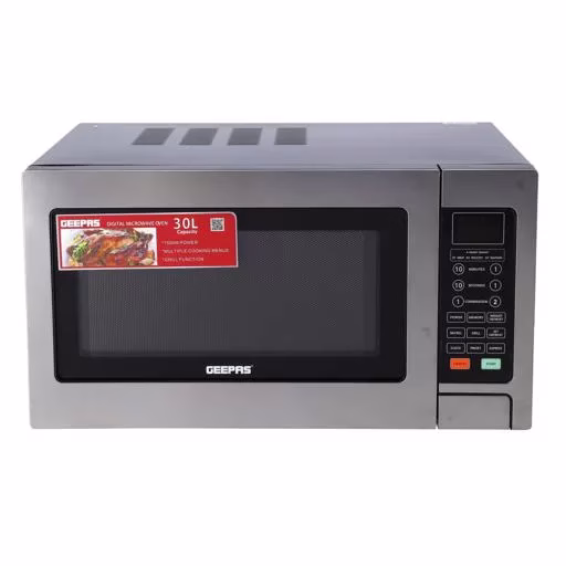 Geepas 30L Digital Microwave Oven With Grill GMO1897