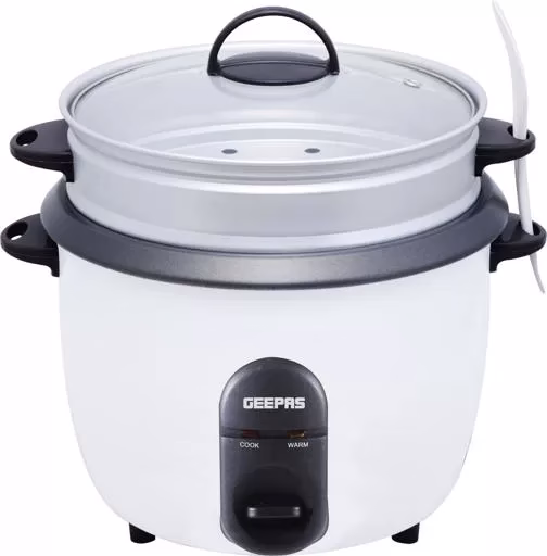 Geepas 1.5L Rice Cooker With Steamer Basket | 500W | GRC35011