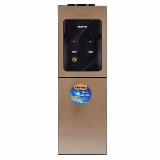 Geepas Hot & Cold 2-Taps Water Dispenser w/ Bottom Fridge | GWD8363