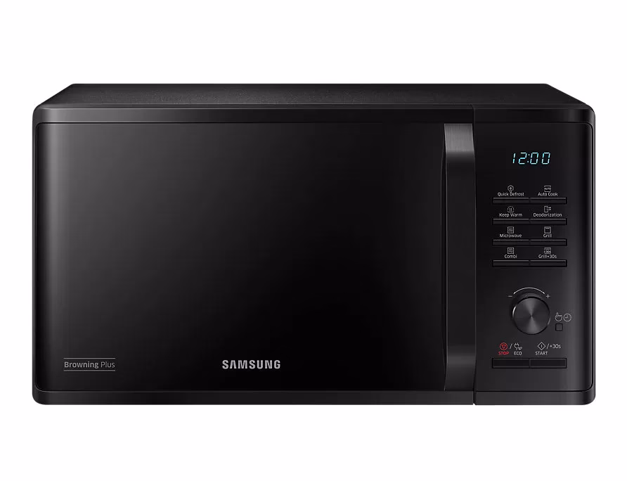 Samsung 23 L Microwave Oven | MG23K3515AK/SG | Grill | Browning Plus | Ceramic Inside