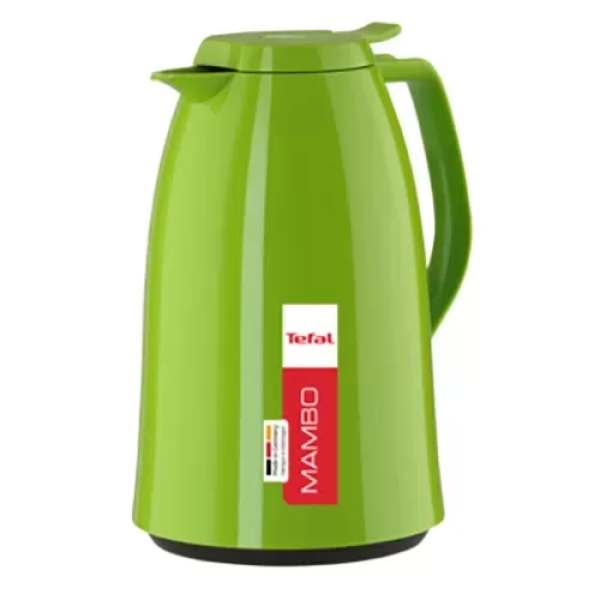 Tefal Mambo Jug Vacuum Flask, 1.5 Liter, Glass Liner K3038212 - Green
