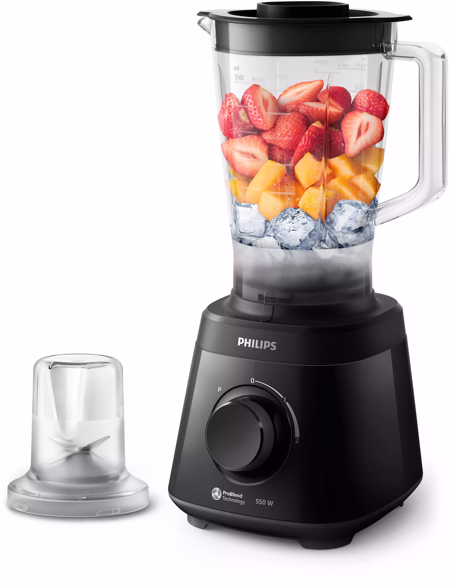 Philips ProBlend Blender R2141/90 | 3000 Series | 550W | 2L Plastic Jar + Chopper