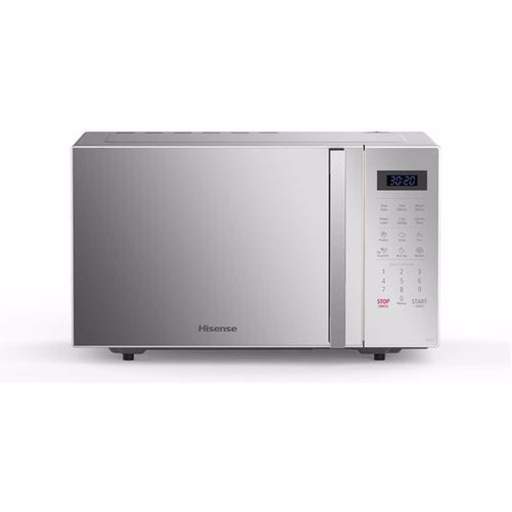 Hisense 25 – Litres Microwave Oven H25MOMS7HG; 900W Freestanding Solo Microwave Oven With Grill – Grey