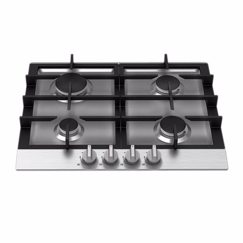 Midea 60cm Built-in Gas Hob, 4 Gas Burners, Stainless Steel, MG60SK005MN1B - Image 3