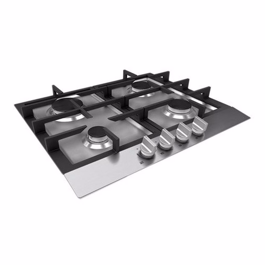 Midea 60cm Built-in Gas Hob, 4 Gas Burners, Stainless Steel, MG60SK005MN1B - Image 2
