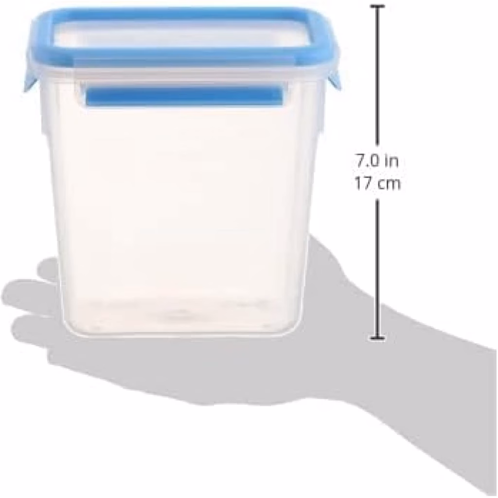TEFAL 1.5L Rectangular Master Seal Food Storage, Clear/Blue, K3021912 - Image 8