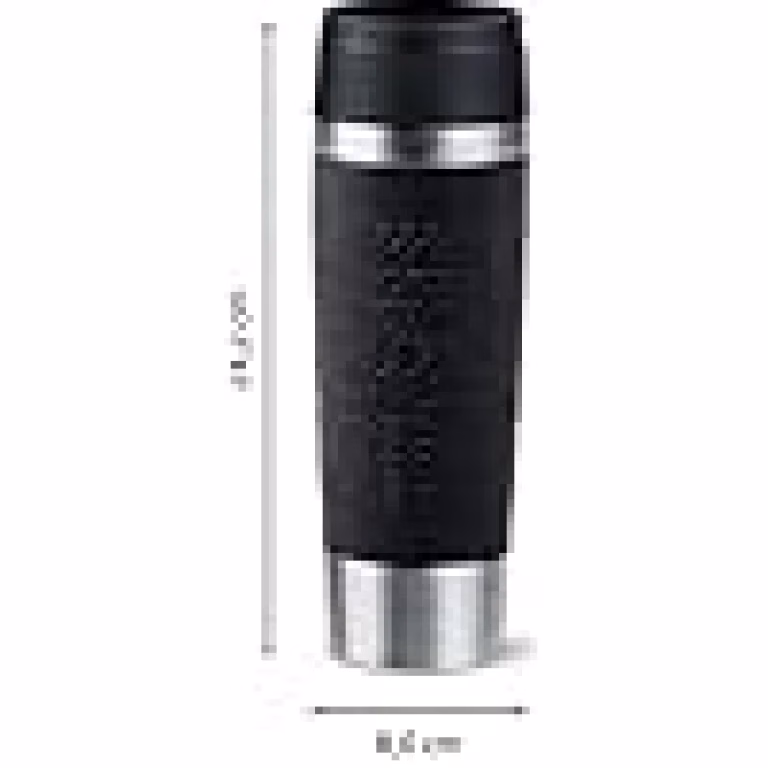 TEFAL Thermal Bottle Travel Mug Classic Black 0.5L, Comfort Screw Lid, Quick Press Drinkware, Soft-Touch Sleeve, Travel-Ready, Reusable, 100% Leak-Proof, Keeps Drinks Cold (12 hrs) and Hot (6 hrs), 360° Drinking, N2022010 - Image 6