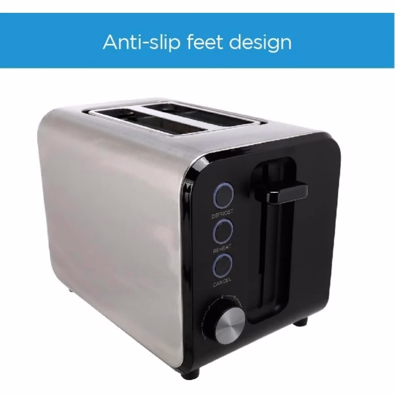 Midea Toaster 2 Slots, 950W With Adjustable Browning Control, Removable Crumb Tray, Automatic Pop Up, Defrost, Warm, Cancel, Auto Power Cut Off Function, 7 Level Settings – MT-RW2L20W - Image 4