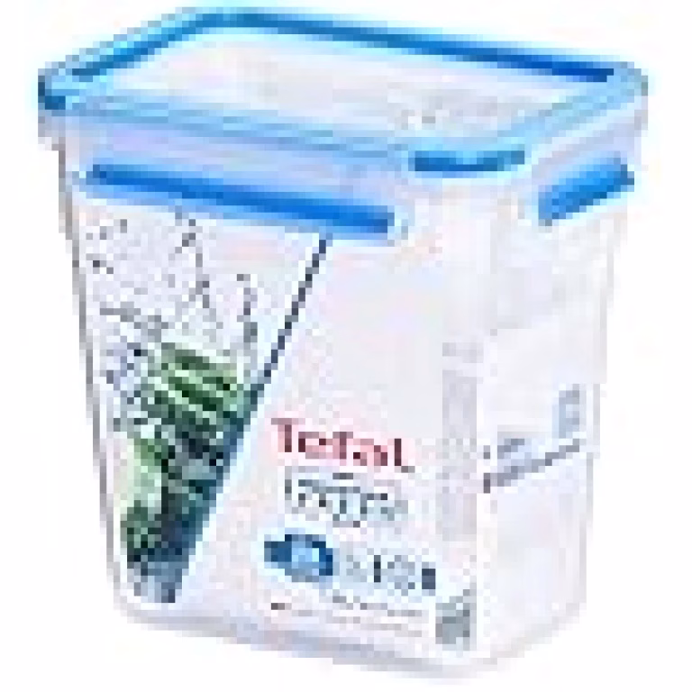 TEFAL 1.5L Rectangular Master Seal Food Storage, Clear/Blue, K3021912 - Image 2