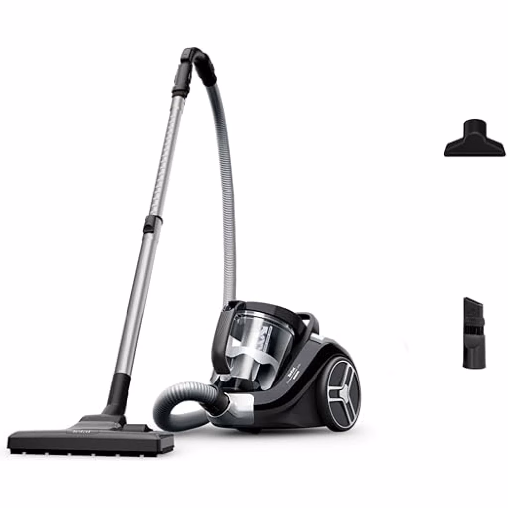 TEFAL Bagless Vacuum Cleaner, Compact Power XXL Classic Canister Vacuum Cleaner, 900 W Low Consumption Motor, Advanced 3-Level Cyclonic Filtration, 2 Years Warranty, TW4B25HA