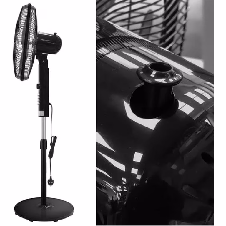 Midea 16 Inch Stand Fan, 3 Speed Settings, 50W, 2Hr Timer FS40-23MT – Black - Image 5