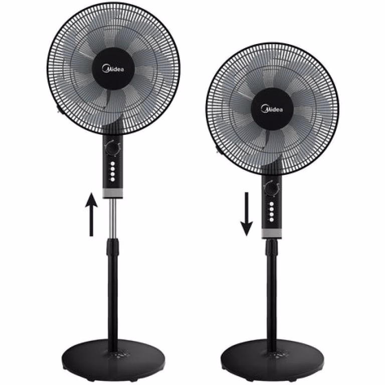 Midea 16 Inch Stand Fan, 3 Speed Settings, 50W, 2Hr Timer FS40-23MT – Black - Image 4
