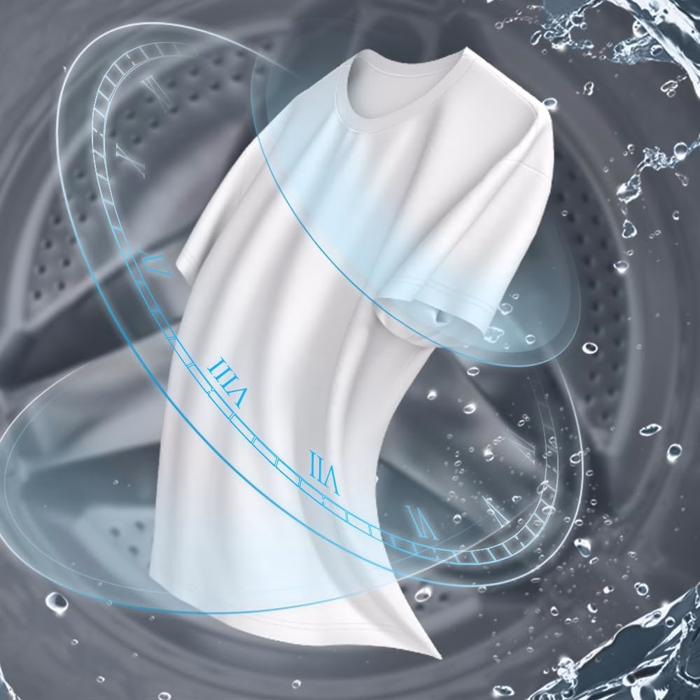 Midea 10KG Front Load Smart Washing Machine with Lunar Dial, 1400 RPM, 14 Programs, Fully Automatic Washer, Digital LED Display, BLDC Inverter, Steam Care, Wi-Fi Connectivity, Titanium MF200W100WBTGCC - Image 9