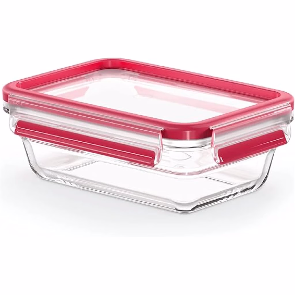TEFAL 700ml Rectangular Master Seal Fresh Glass, Food Container, Food Storage, Stackable, Compatible with Oven and Freezer, N1040610