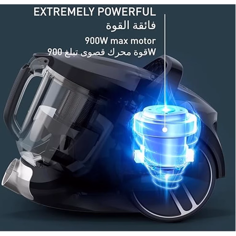 Tefal Bagless Vacuum Cleaner, Compact Power, XXL Animal Kit Canister, Vacuum Cleaner, 900 W Low Consumption Motor, Advanced 3-Level Cyclonic Filtration, 2 Years Warranty, TW4B71HA - Image 6