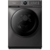 Midea 10KG Front Load Smart Washing Machine with Lunar Dial, 1400 RPM, 14 Programs, Fully Automatic Washer, Digital LED Display, BLDC Inverter, Steam Care, Wi-Fi Connectivity, Titanium MF200W100WBTGCC