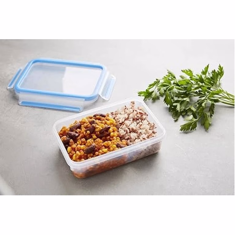 TEFAL Master Seal 5Pc Set 3.70L+1L+0.55L+0.25L+0.15L Set, Plastic Food Storage Container, Blue, K3029012 - Image 4