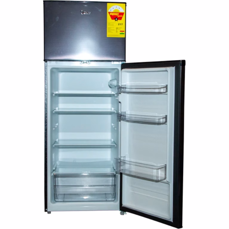 Midea 294L Fridge, (204L Net) Double Door Top Mount Freezer Defrost Refrigerator MDRT294 – Black - Image 7
