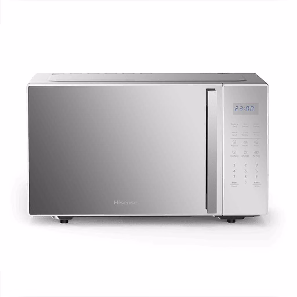 Hisense 30L Digital Microwave Oven H30MOMS9H, Child Lock Safety, 11 Power Levels, 6 Auto Cooking Menus – Silver (3YRs WRTY)