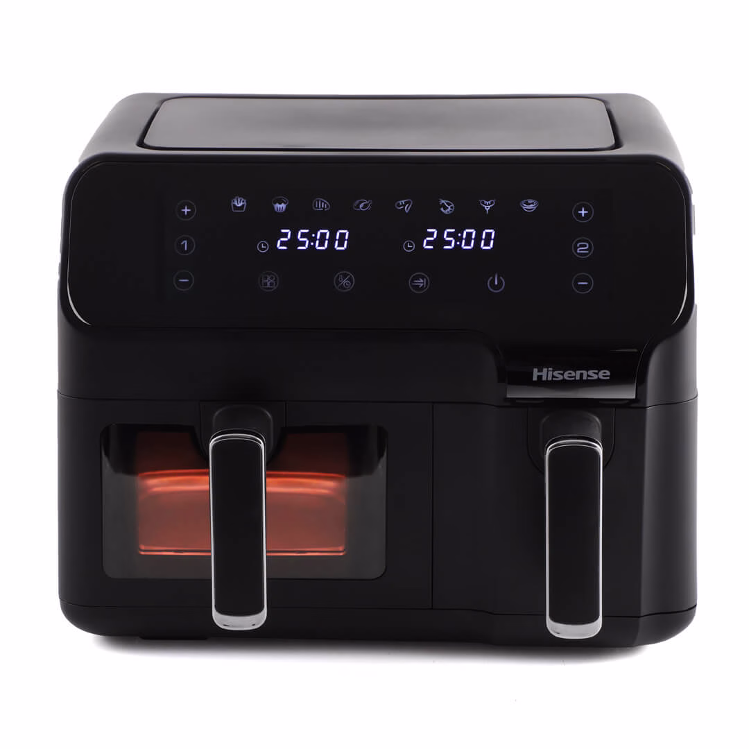 Hisense 8.8-Litre Air Fryer H09AFBK2S5; 2700W, LED Display, Overheat Protection, Touch Control Panel, Auto Shutoff – Black
