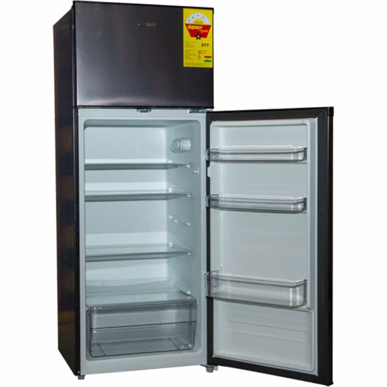 Midea 294L Fridge, (204L Net) Double Door Top Mount Freezer Defrost Refrigerator MDRT294 – Black - Image 5