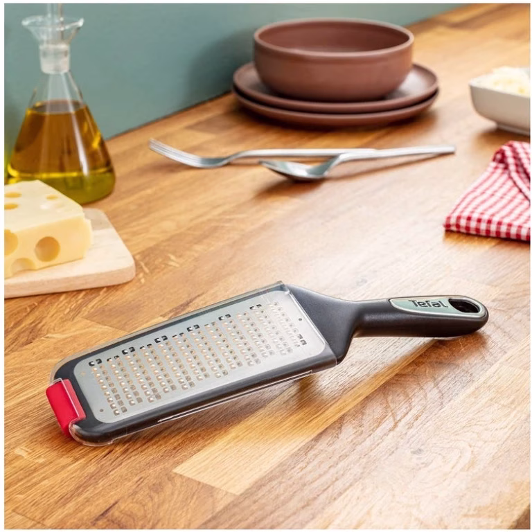 TEFAL Ingenio Grater, Black, Red, Stainless Steel Kitchen Gadgets, Hanging Hole, K2070714 - Image 6
