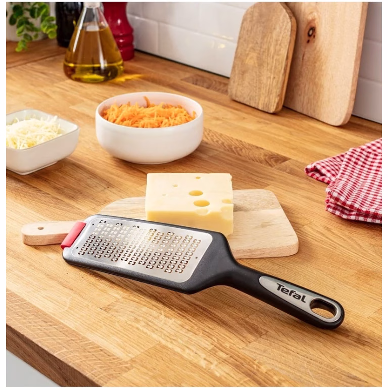 TEFAL Ingenio Grater, Black, Red, Stainless Steel Kitchen Gadgets, Hanging Hole, K2070714 - Image 7