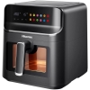 Hisense 6.7L Air Fryer H06AFBS2S3, Power 1350 W, With LED Display And Touch Control, Temperature Infinitely Adjustable without BPA and PFOA – Black (3YRs WRTY)