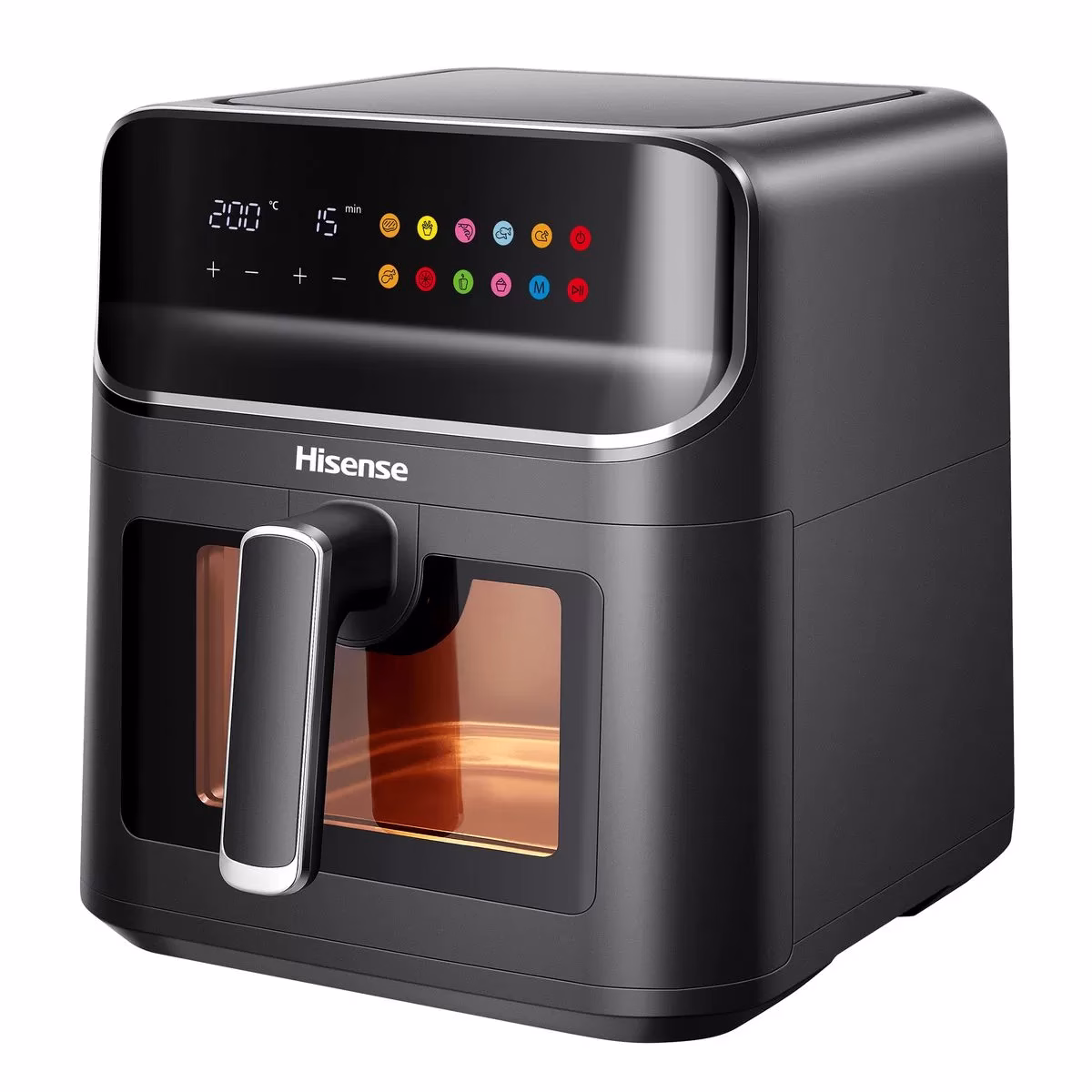 Hisense 6.7L Air Fryer H06AFBS2S3, Power 1350 W, With LED Display And Touch Control, Temperature Infinitely Adjustable without BPA and PFOA – Black (3YRs WRTY)