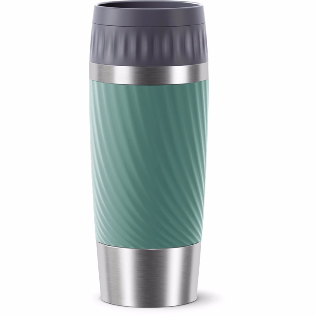 TEFAL 0.36L Thermal Bottle Travel Mug Essential Green, Stainless Steel Essential Double Wall Insulation Keeps Hot Drinks 3 Hours Cool 6 Hours Stainless Steel Silicone Coating Travel, N2021810 - Image 3