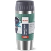 TEFAL 0.36L Thermal Bottle Travel Mug Essential Green, Stainless Steel Essential Double Wall Insulation Keeps Hot Drinks 3 Hours Cool 6 Hours Stainless Steel Silicone Coating Travel, N2021810