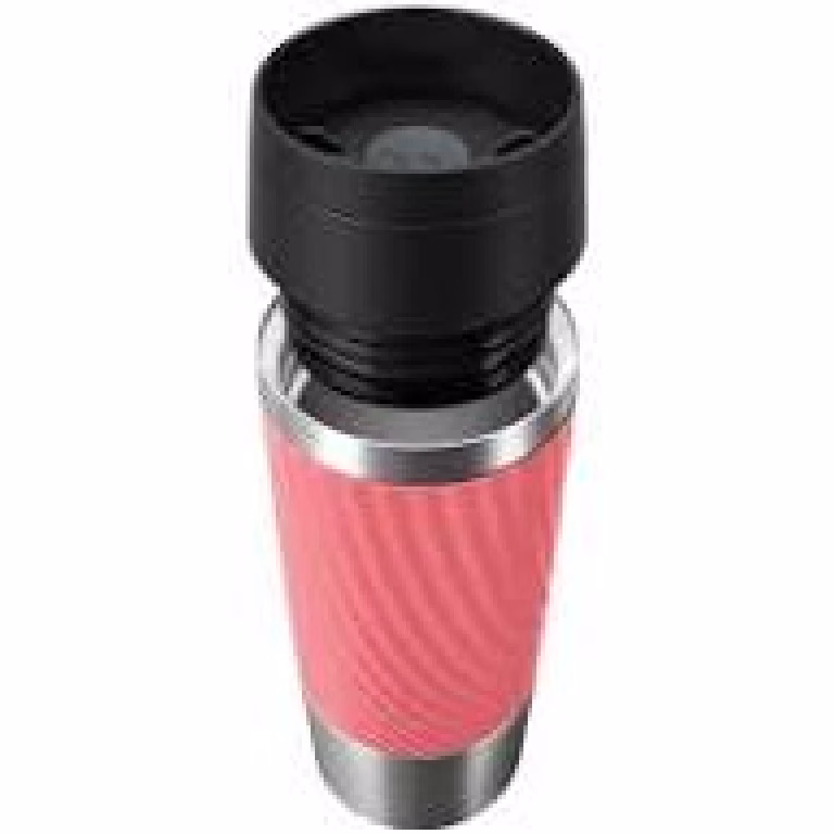 TEFAL Thermal Bottle Travel Mug Twist-Coral, Comfort Screw Lid, Quick Press Drinkware, Soft-Touch Sleeve, Travel-Ready, Reusable, 100% Leak-Proof, Keeps Drinks Cold (8 hrs) and Hot (4 hrs), 360° Drinking, N2024410 - Image 7