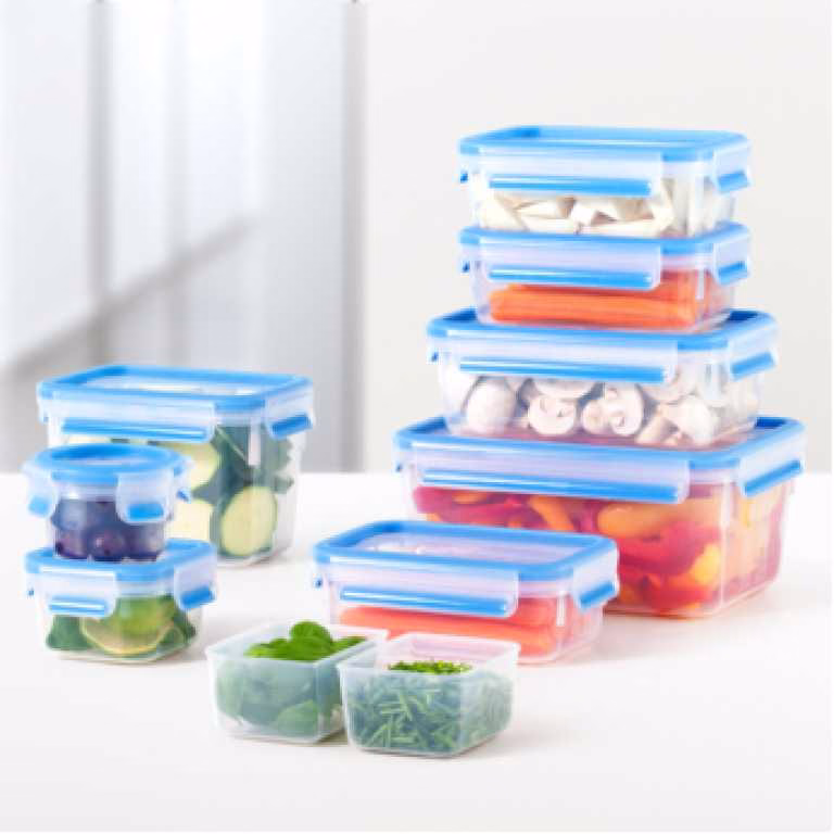 TEFAL Master Seal 3pcs Set – 0.55/1.0/2.3L Set, Plastic Food Storage Container, Keeps Food Fresher for Longer and 100 Percent Leakproof, K3028912 - Image 3