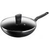 TEFAL 28CM + Lid Super Cook Wok pan, G6 Frypan, Non Stick Cookware, Thermo-Signal, Black, Aluminium, 2 Years Warranty-B4591684