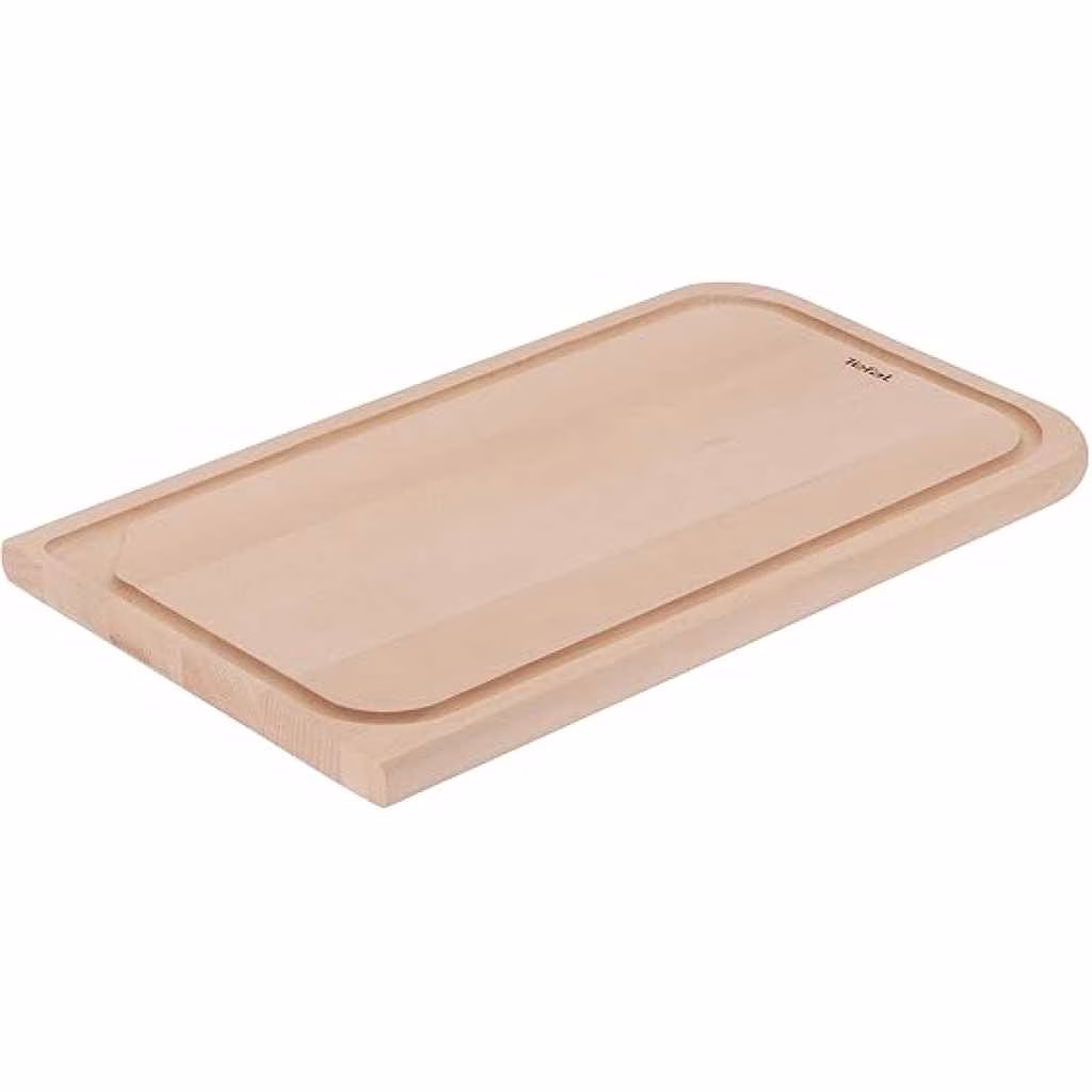 TEFAL Wooden Chopping Board, FSC Certified Beech Wood, Robust Kitchen Utensil, Juice Groove, Medium, 41 x 24 x 2 cm, Comfort-K2215504 - Image 2